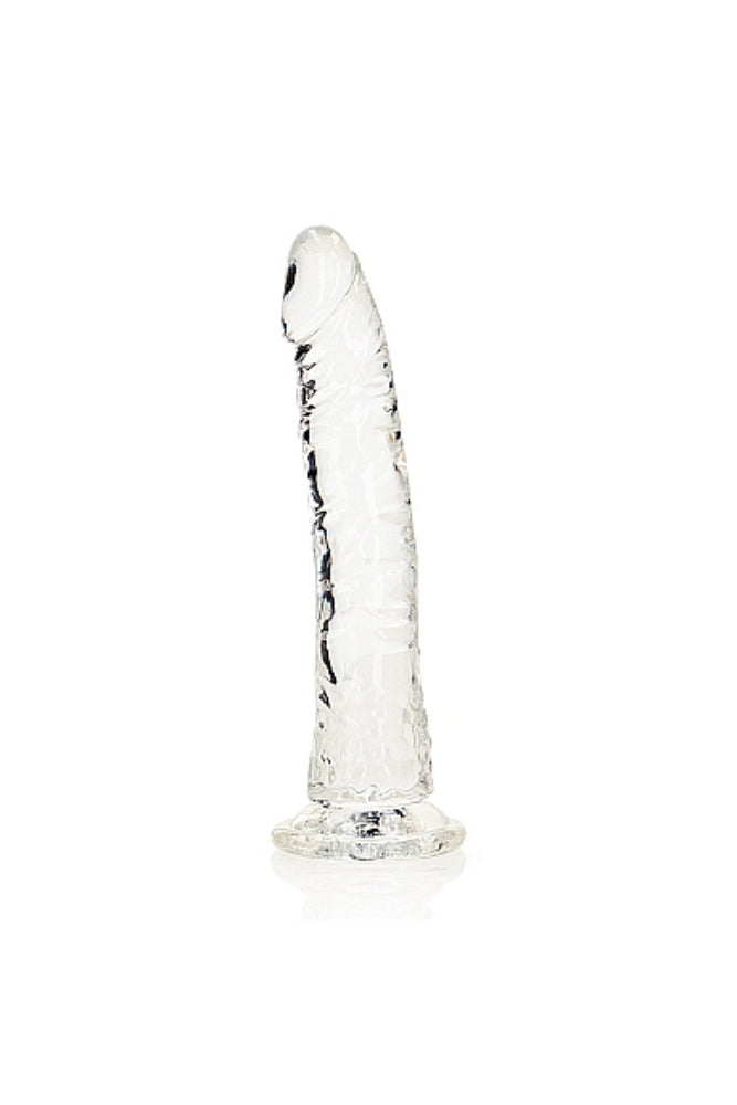 Shots Toys - RealRock - 8" Slim Realistic Dildo with Suction Cup - Clear Sex Toy - Tophatter Daily Deals