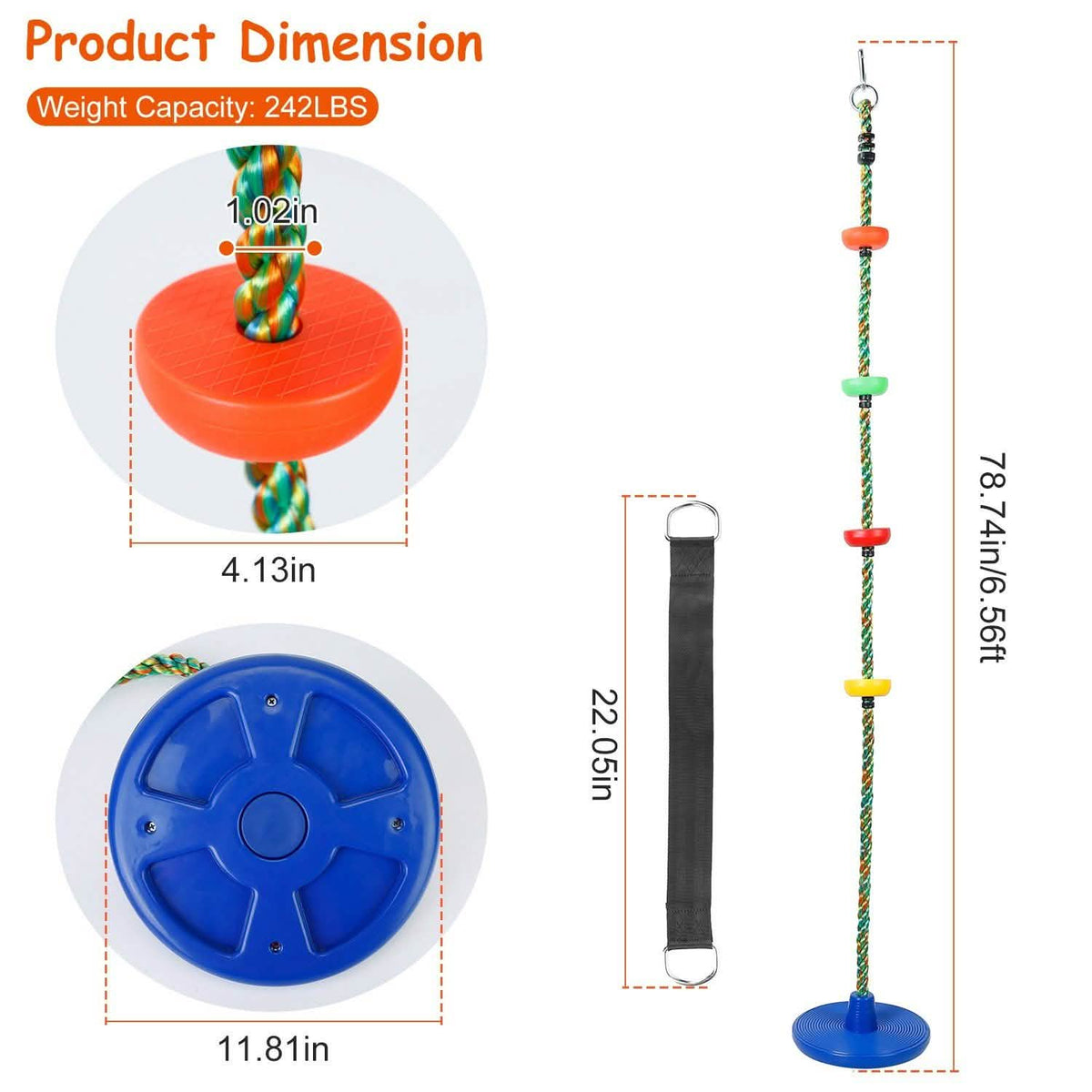 Climbing Rope Tree Swing Toy Toys & Games - Tophatter Daily Deals
