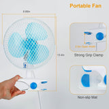 Clip-On 2 Speeds Quiet Clamp Fan Household Appliances - Tophatter Daily Deals