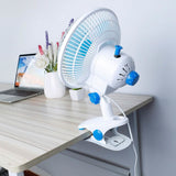 Clip-On 2 Speeds Quiet Clamp Fan Household Appliances - Tophatter Daily Deals