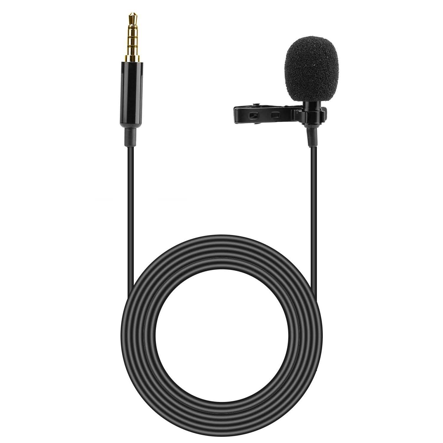 Clip On Microphone Hands Free Lavalier Lapel Mic Audio Accessories - Tophatter Daily Deals
