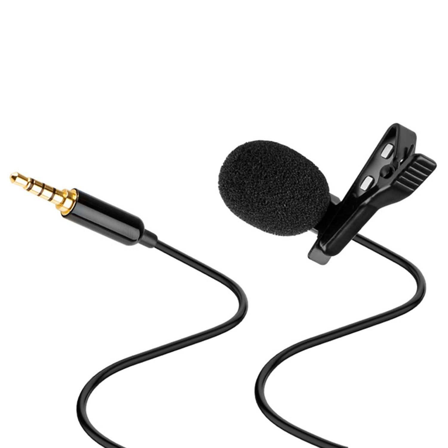 Clip On Microphone Hands Free Lavalier Lapel Mic Audio Accessories - Tophatter Daily Deals
