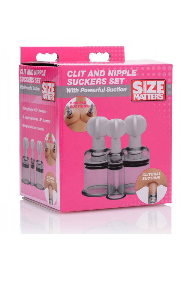 XR Brands - Size Matters - Clit and Nipple Suckers Set BDSM - Tophatter Daily Deals