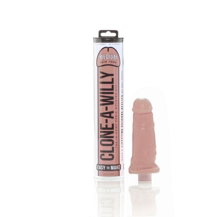 Clone-A-Willy Vibrating Kit Medium Skin Tone Novelties - Tophatter Daily Deals