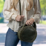 Oaklee Leather Concealed Carry Crossbody Purse Handgun Purses - Tophatter Daily Deals