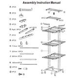 Clothes Drying Rack Rolling Collapsible Laundry Dryer Hanger Stand Rail Storage & Organization - Tophatter Daily Deals