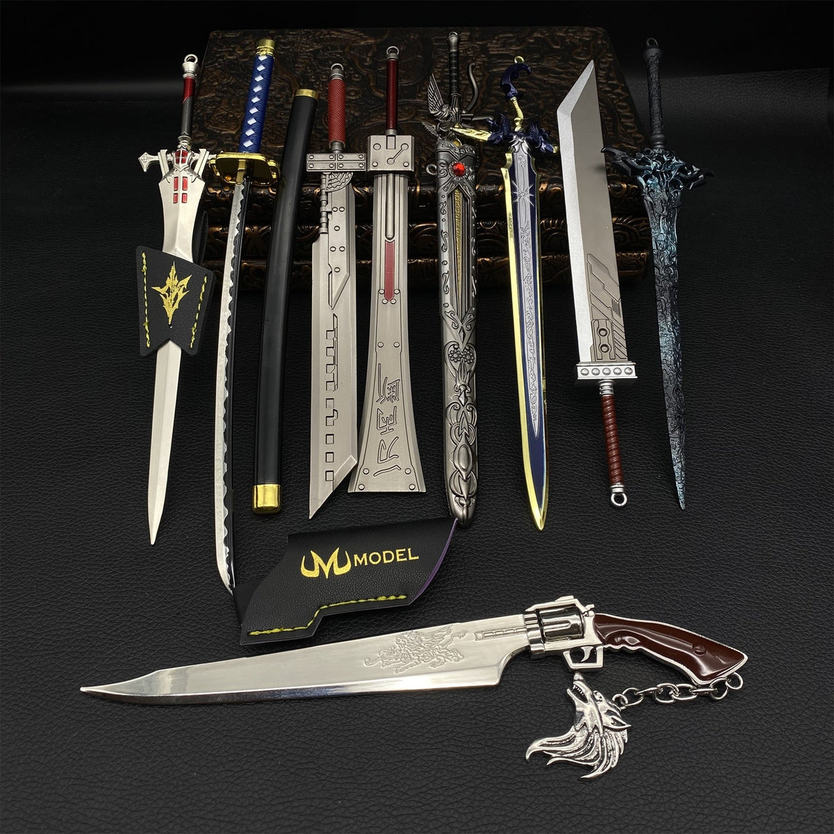FF Series Cloud Sword Sephiroth Katana Squall Gun Blade 9 In 1 Pack 9 in 1 Pack - Tophatter Daily Deals
