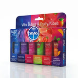 Skins Vital and Fruity Sampler Tubes 12ml 6 Pack – Flavored Lubricant Set > Lube > Flavoured - Tophatter Daily Deals