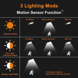 COB Solar Street Lights Remote Control Motion Sensor Security Wall Light with 3 Modes Solar Outdoor Lights - Tophatter Daily Deals