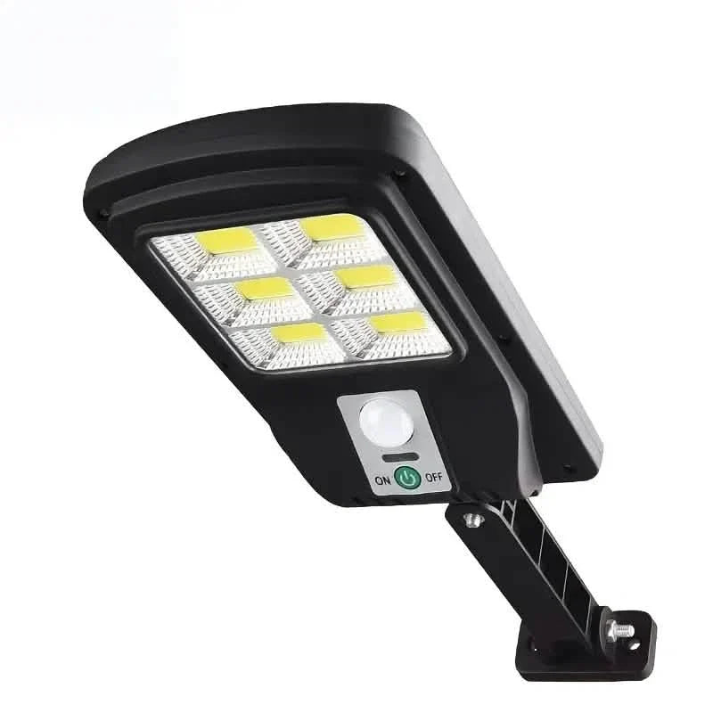 COB Solar Street Lights Remote Control Motion Sensor Security Wall Light with 3 Modes Solar Outdoor Lights - Tophatter Daily Deals
