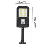COB Solar Street Lights Remote Control Motion Sensor Security Wall Light with 3 Modes Solar Outdoor Lights - Tophatter Daily Deals