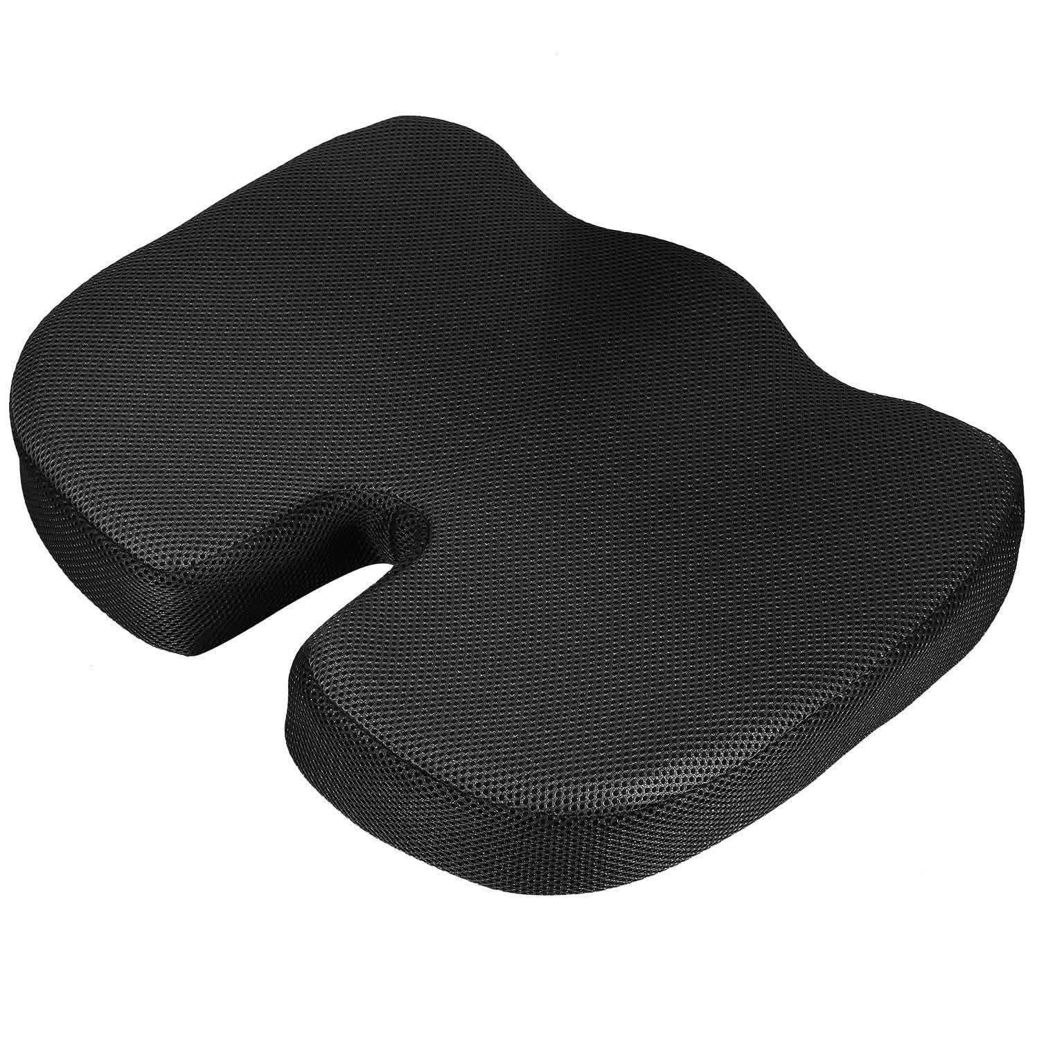 Coccyx Orthopedic Memory Foam Seat Cushion Black Health & Wellness - Tophatter Daily Deals
