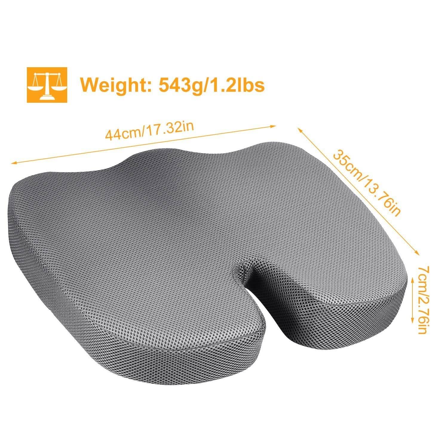 Coccyx Orthopedic Memory Foam Seat Cushion Health & Wellness - Tophatter Daily Deals