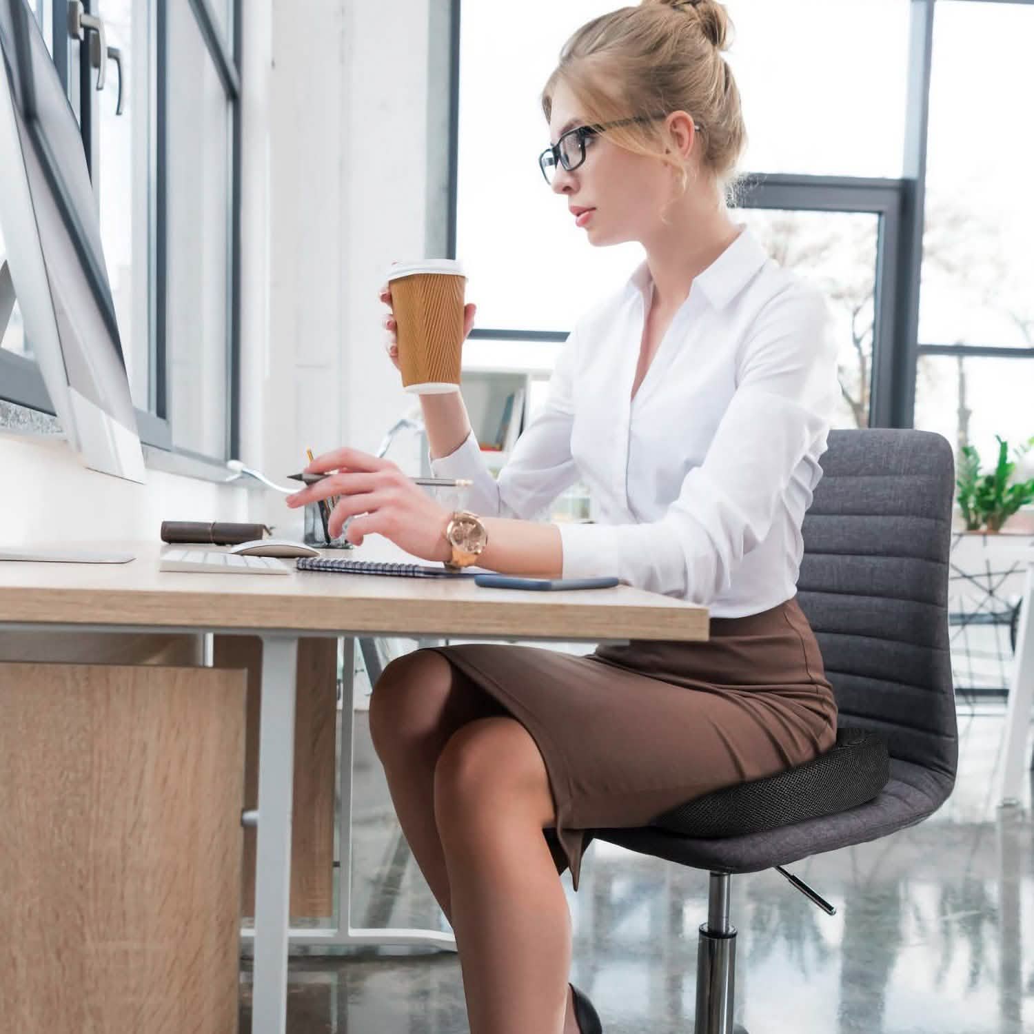 Coccyx Orthopedic Memory Foam Seat Cushion Health & Wellness - Tophatter Daily Deals