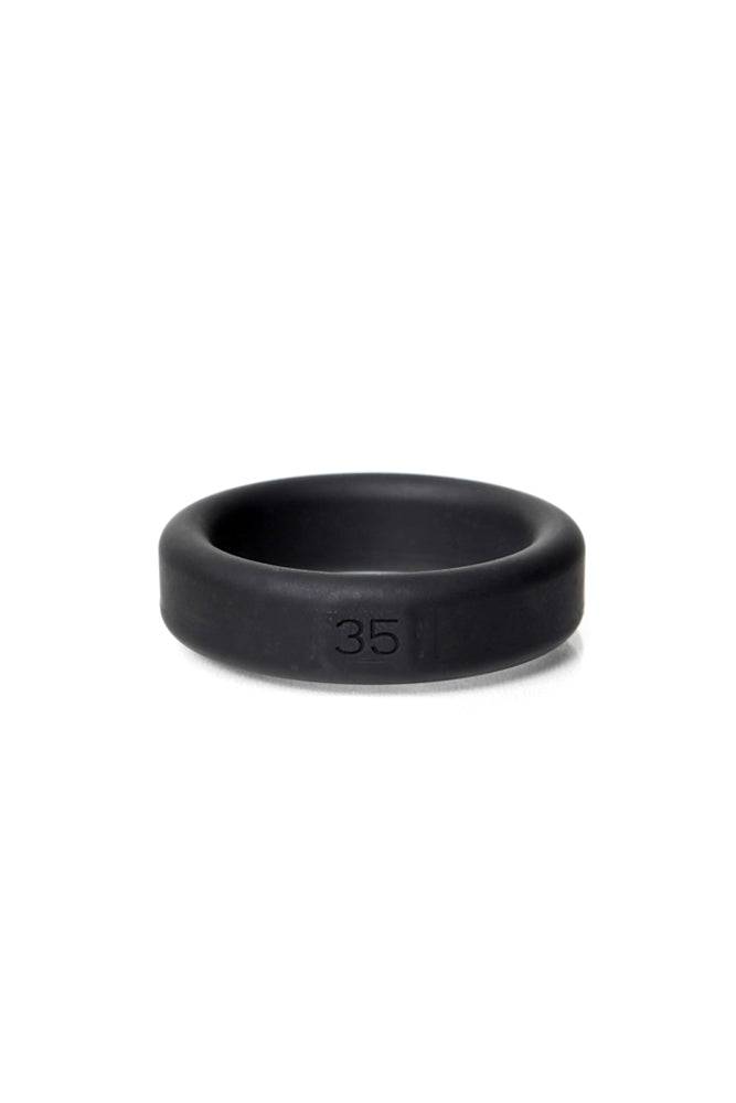 Channel 1 Releasing - Boneyard - Silicone Cock Ring - Assorted Black 35mm Sex Toy - Tophatter Daily Deals