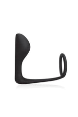 Electric Eel - Blue Line - Cock Ring With P-Spot Plug - Black Sex Toy - Tophatter Daily Deals