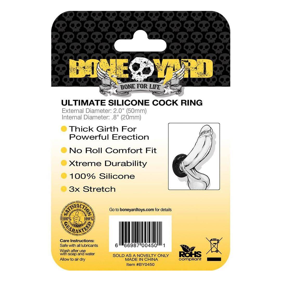 Channel 1 Releasing - Boneyard - Ultimate Silicone Cock Ring Sex Toy - Tophatter Daily Deals