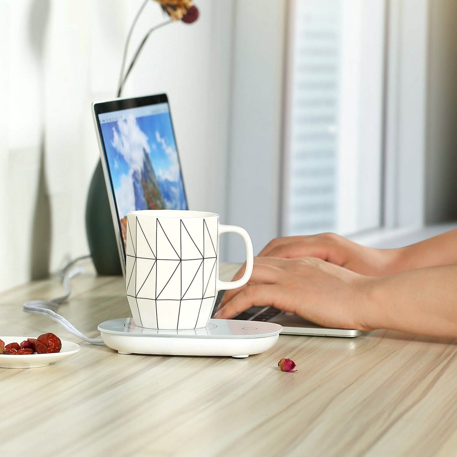 Coffee Mug Warmer Electric Heater Pad Kitchen Tools & Gadgets - Tophatter Daily Deals