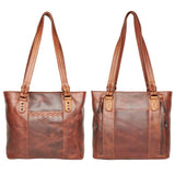 Peyton Leather Concealed Carry Tote EDC Handbag Handgun Purses - Tophatter Daily Deals