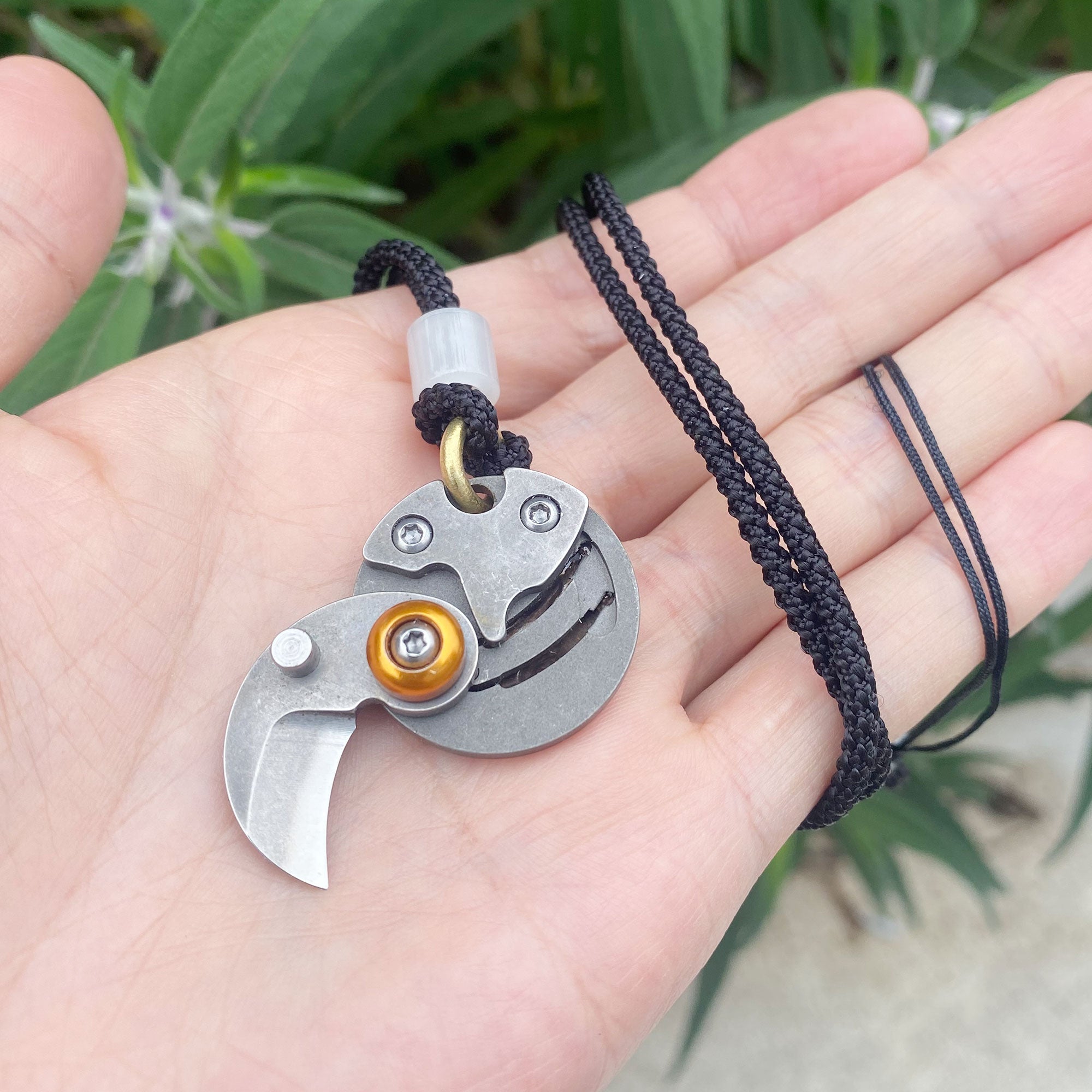 Chinese Style Goldfish Coin Knife Ocean Inspired Necklace EDC Tool - Tophatter Daily Deals