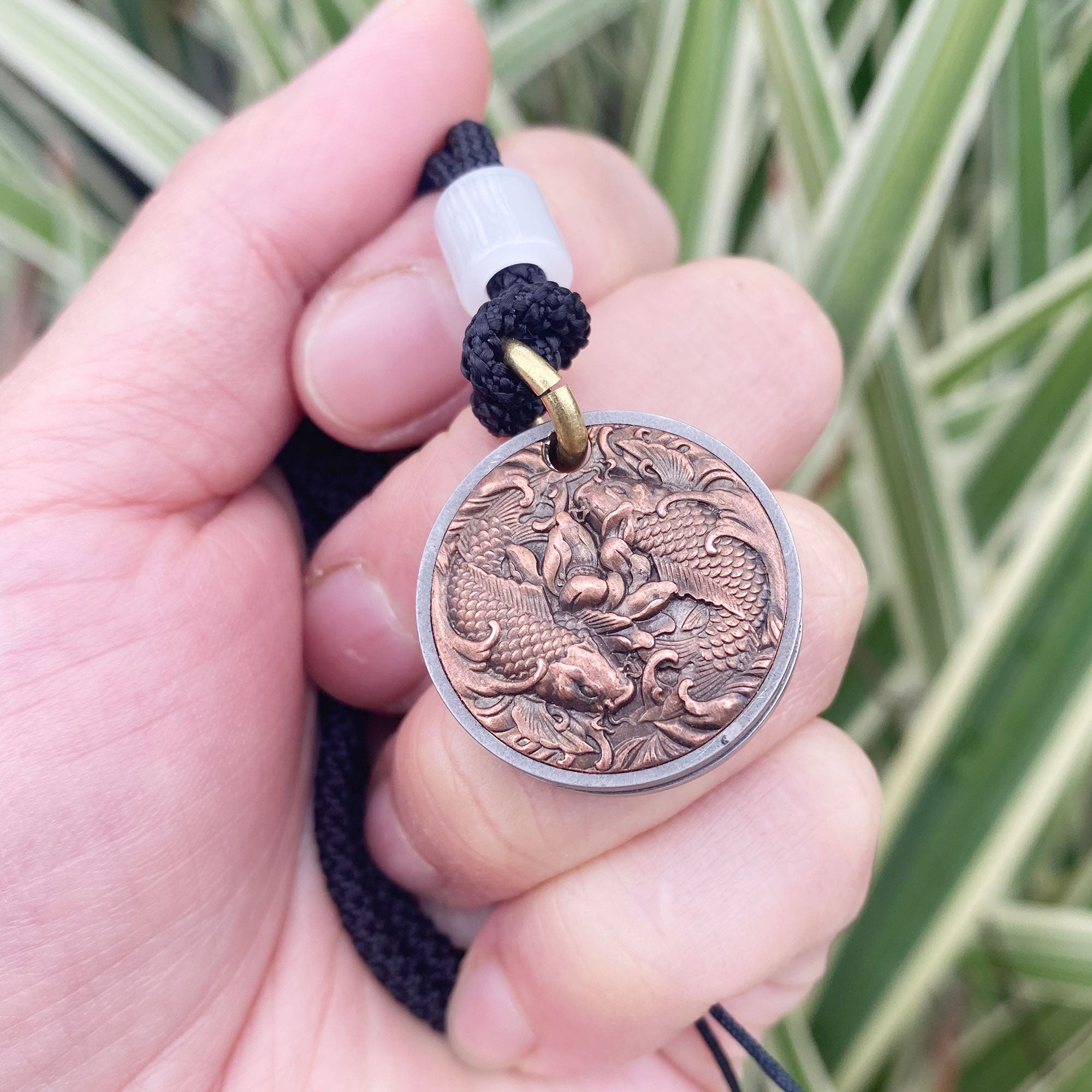 Chinese Style Goldfish Coin Knife Ocean Inspired Necklace EDC Tool USA Stock - Tophatter Daily Deals