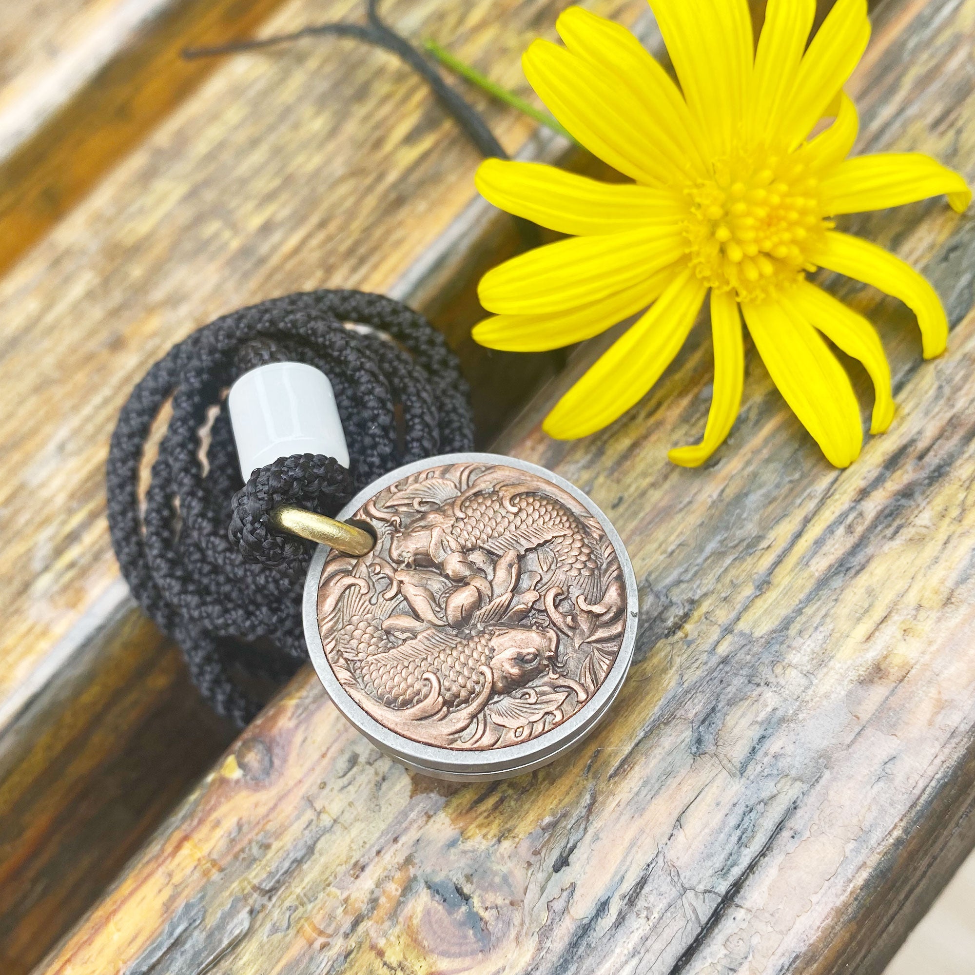 Chinese Style Goldfish Coin Knife Ocean Inspired Necklace EDC Tool USA Stock - Tophatter Daily Deals