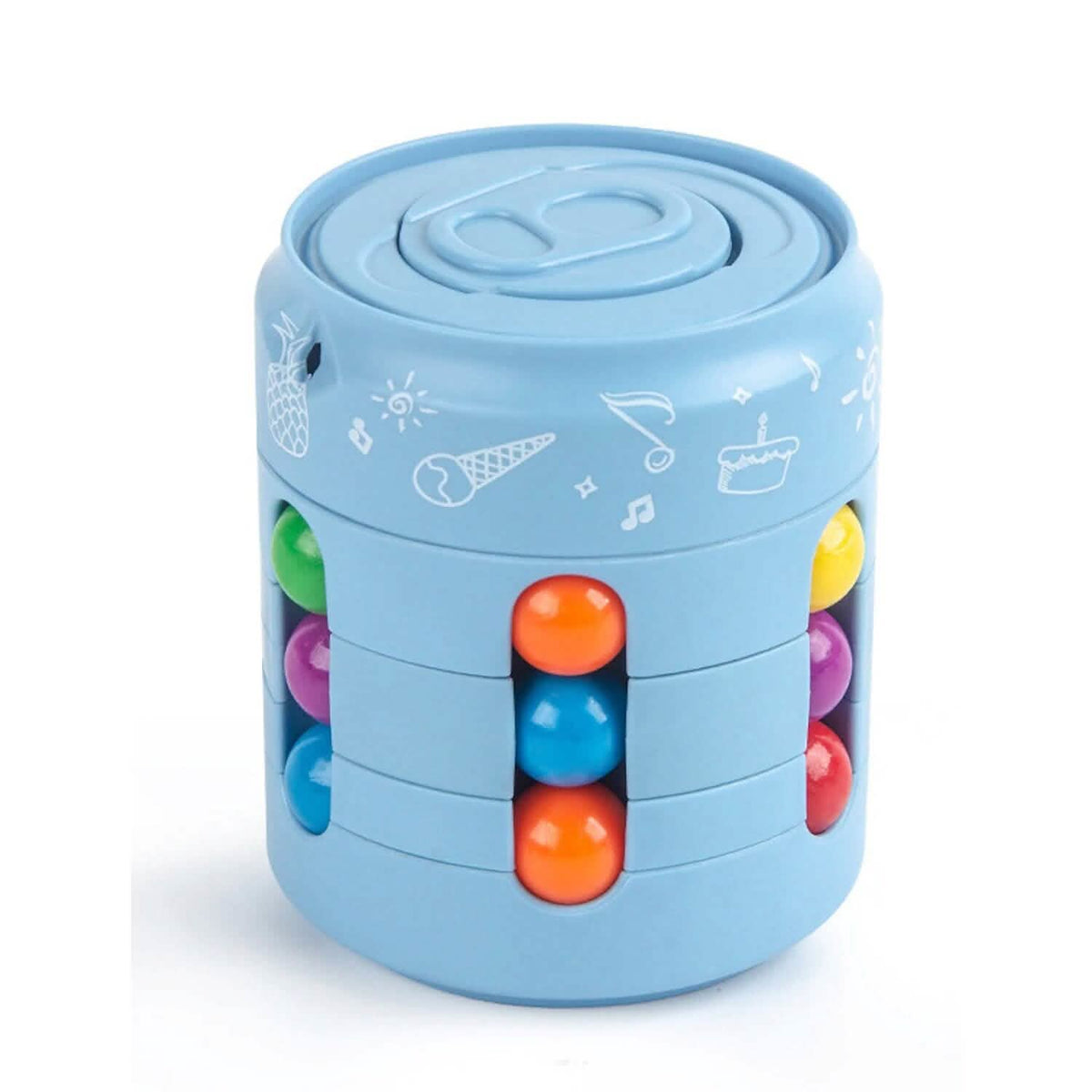 Coke Rubik's Cube Fingertip Rotating Roller Toy Blue Toys & Games - Tophatter Daily Deals