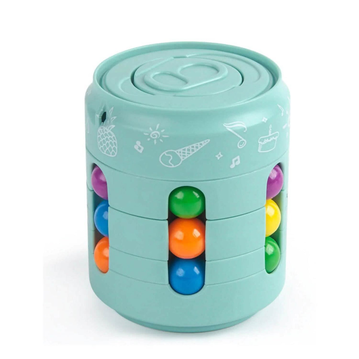 Coke Rubik's Cube Fingertip Rotating Roller Toy Green Toys & Games - Tophatter Daily Deals