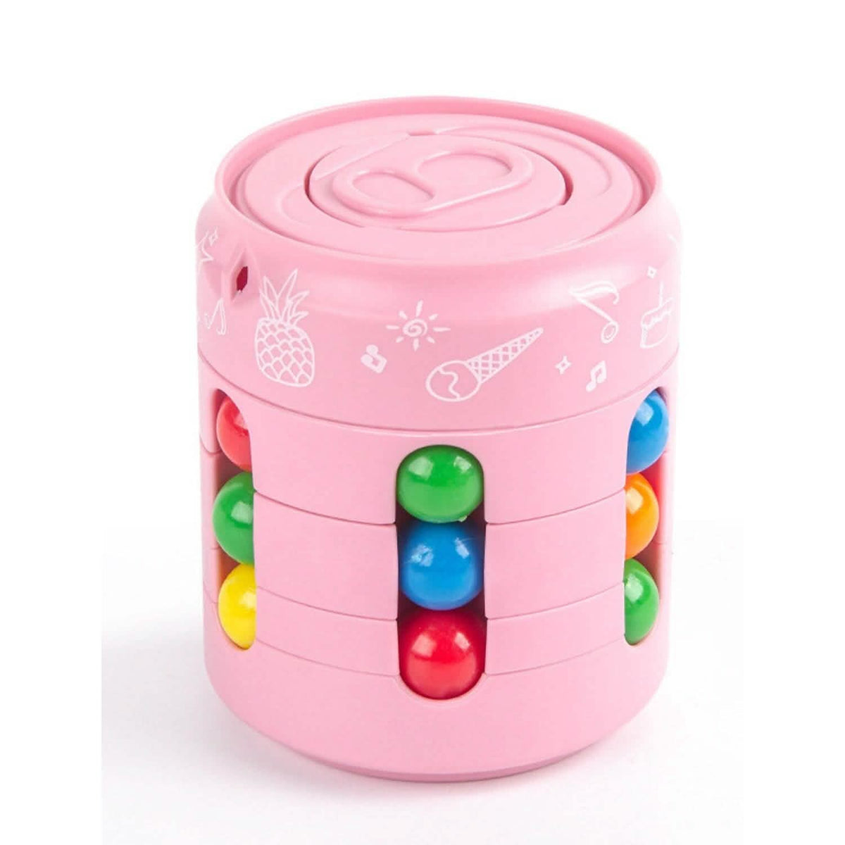 Coke Rubik's Cube Fingertip Rotating Roller Toy Pink Toys & Games - Tophatter Daily Deals