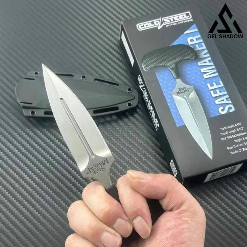 Cold Steel 4.5 in. Safe Maker I Push Knife, CS-12DBST-GS86 - Tophatter Daily Deals