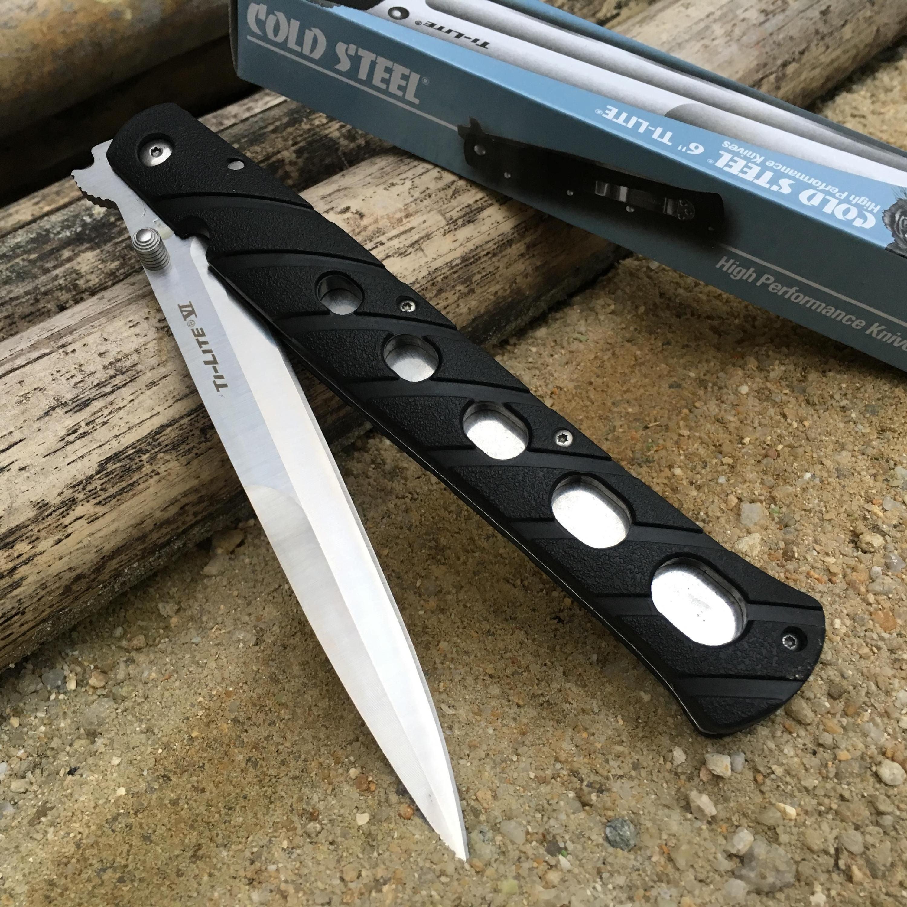 COLD STEEL TI LITE ZYTEL HANDLE - Tophatter's Army Deals KNIVES - Tophatter Daily Deals