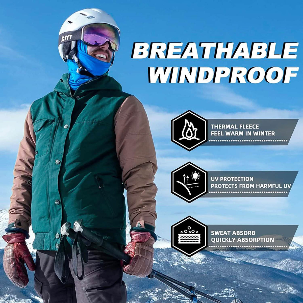 Cold Weather Ski Mask for Men Outdoor Recreation - Tophatter Daily Deals