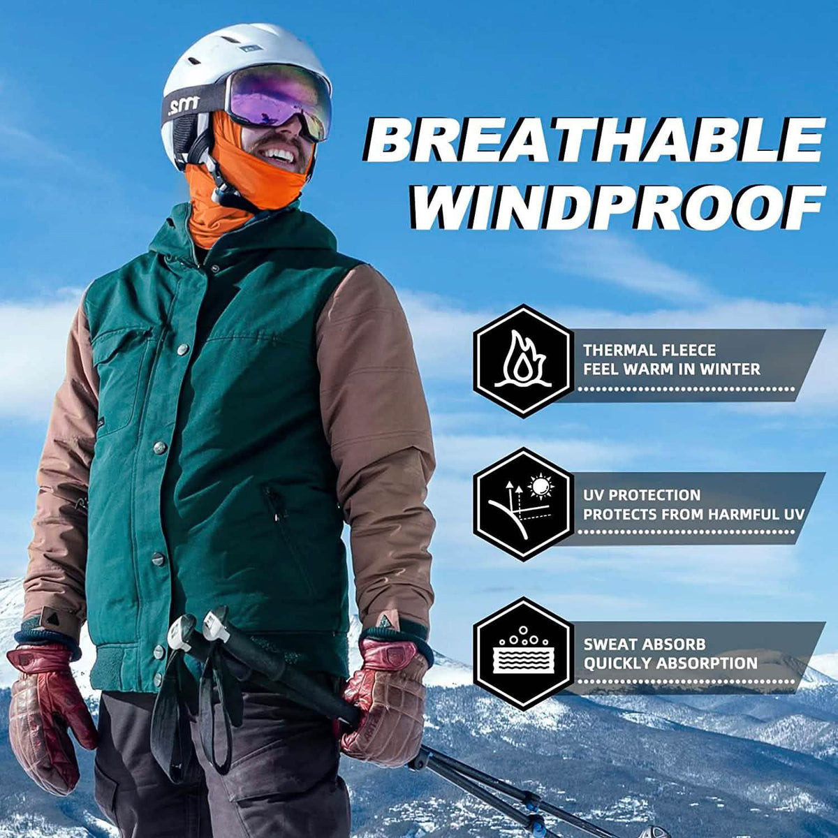 Cold Weather Ski Mask for Men Outdoor Recreation - Tophatter Daily Deals