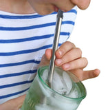 Collapsable Telescopic Reusable Drinkable Straw Wine & Dining - Tophatter Daily Deals