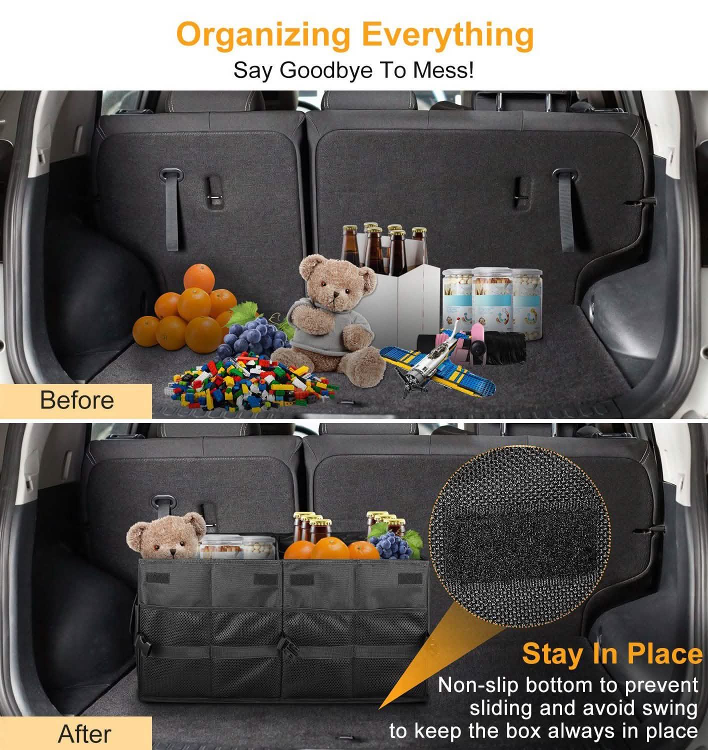 Collapsible Car Trunk Organizer Automotive - Tophatter Daily Deals