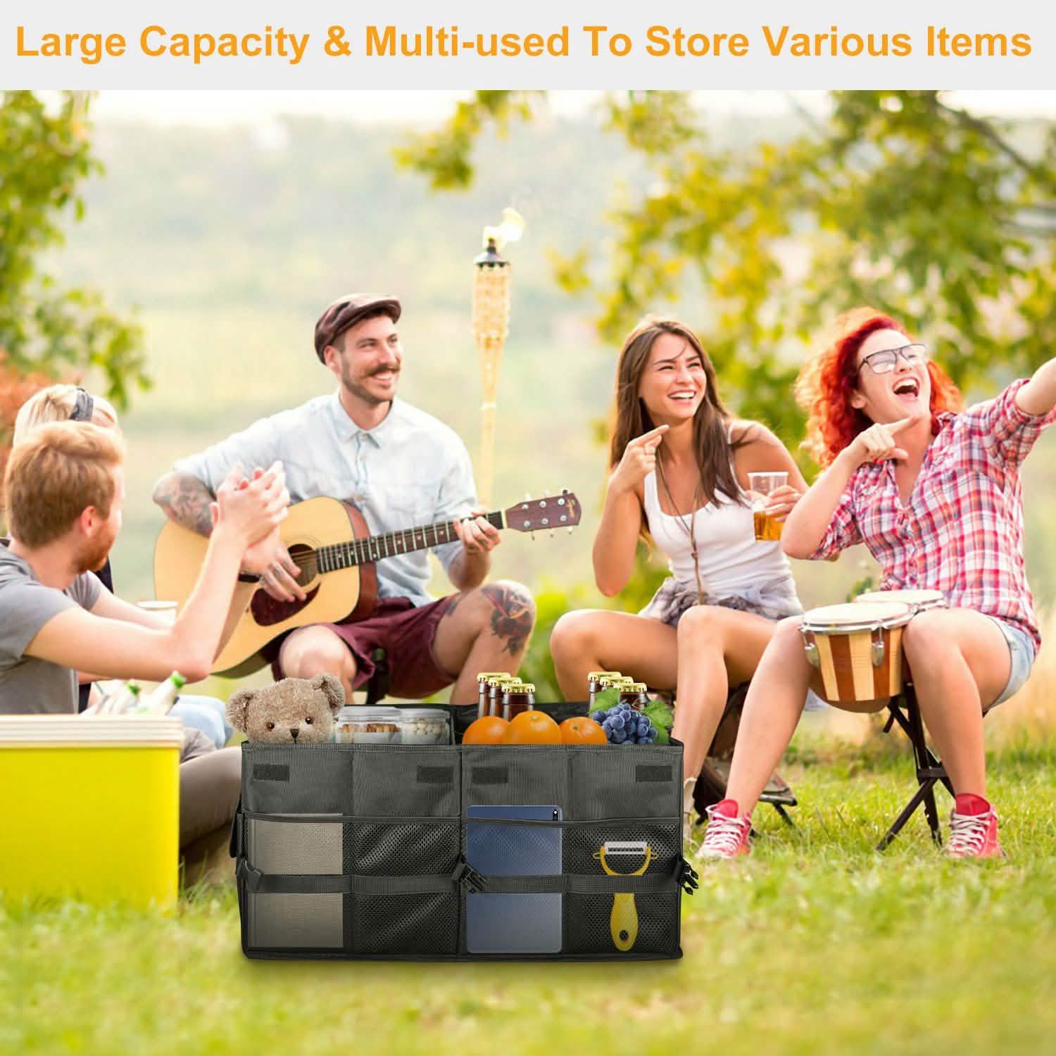 Collapsible Car Trunk Organizer Automotive - Tophatter Daily Deals