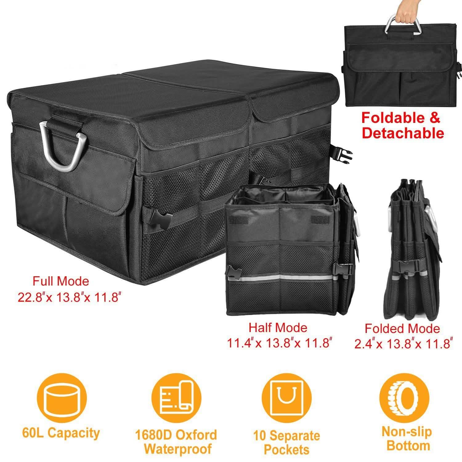 Collapsible Car Trunk Organizer Automotive - Tophatter Daily Deals