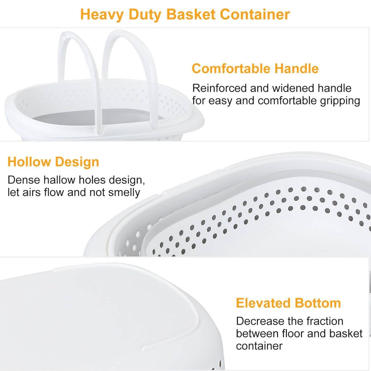 Collapsible Laundry Basket with Comfort Handle Storage & Organization - Tophatter Daily Deals