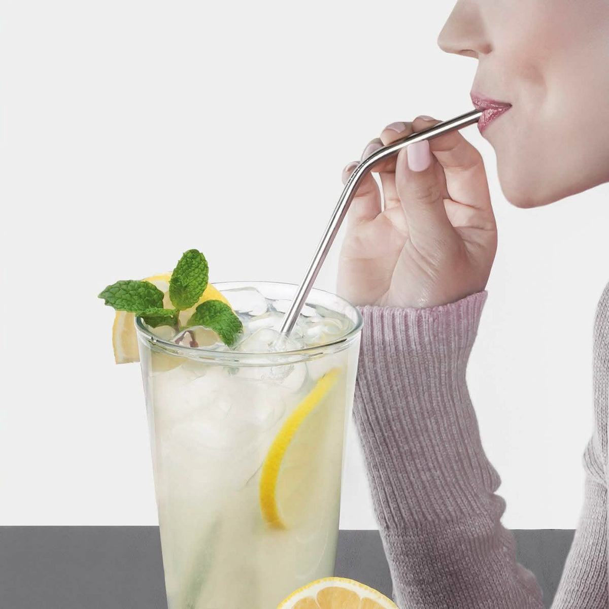 Collapsible, Portable, And Reusable Stainless Steel Drinking Straw With Case Wine & Dining - Tophatter Daily Deals