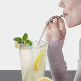 Collapsible, Portable, And Reusable Stainless Steel Drinking Straw With Case Wine & Dining - Tophatter Daily Deals
