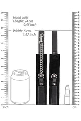 Ouch by Shots Toys - Black & White - Velcro Collar with Leash & Wrist Cuffs - Black BDSM - Tophatter Daily Deals