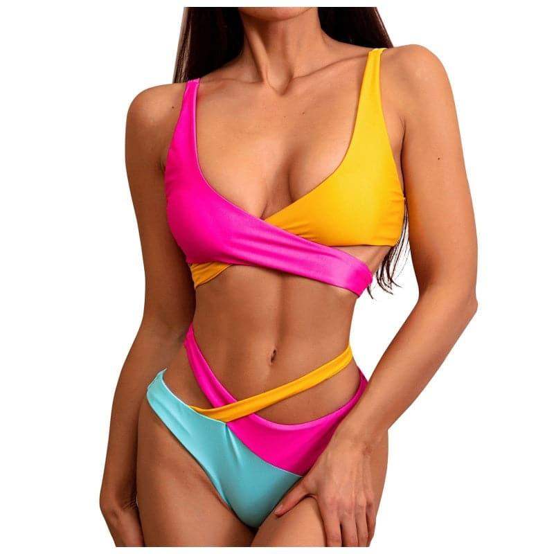 Tophatter's™ Color Bikini Swimsuit Set Swimwear - Tophatter Daily Deals