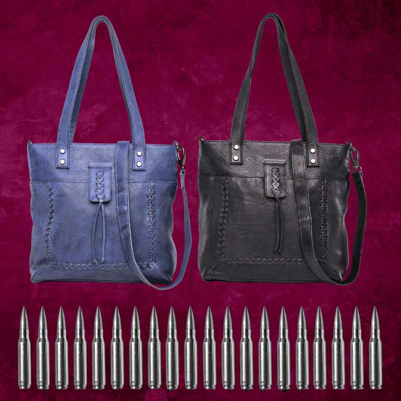 Eden Leather Concealed Carry Tote Shoulder Bag Handgun Purses - Tophatter Daily Deals