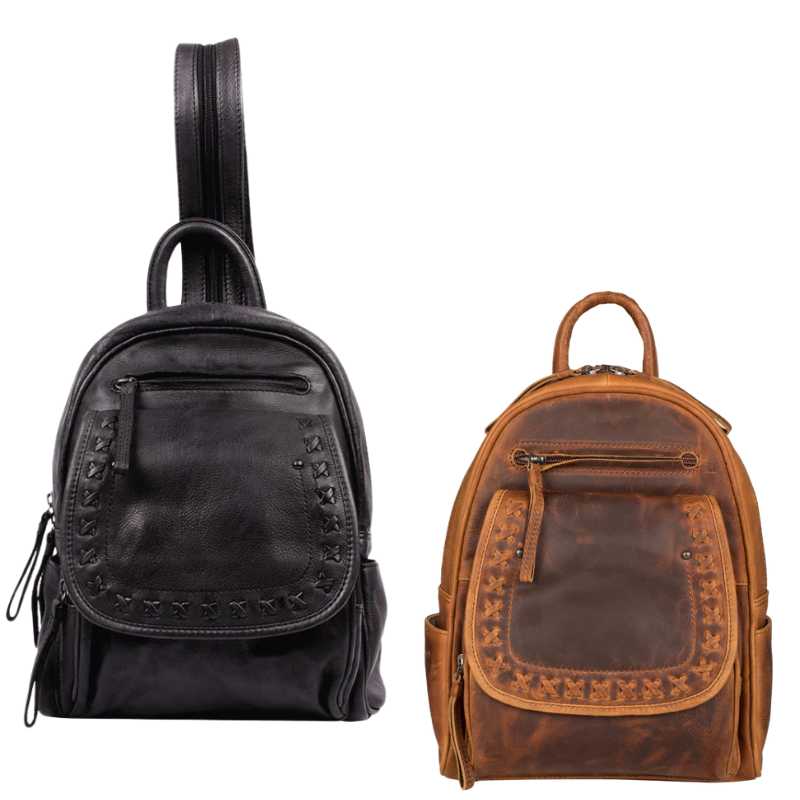 Daisy RFID Leather Concealed Carry Backpack Purse Handgun Purses - Tophatter Daily Deals