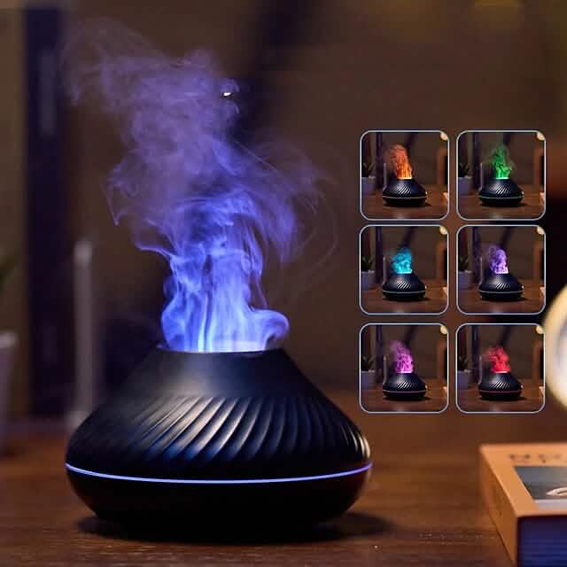 Colorful Flame Aromatherapy Machine Health & Wellness - Tophatter Daily Deals