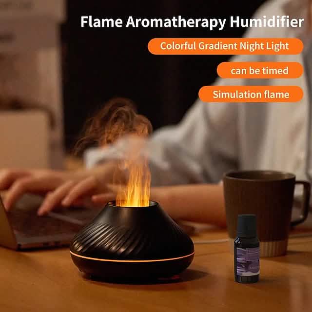 Colorful Flame Aromatherapy Machine Health & Wellness - Tophatter Daily Deals