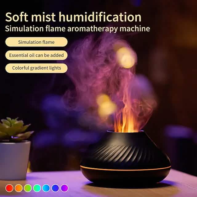 Colorful Flame Aromatherapy Machine Health & Wellness - Tophatter Daily Deals
