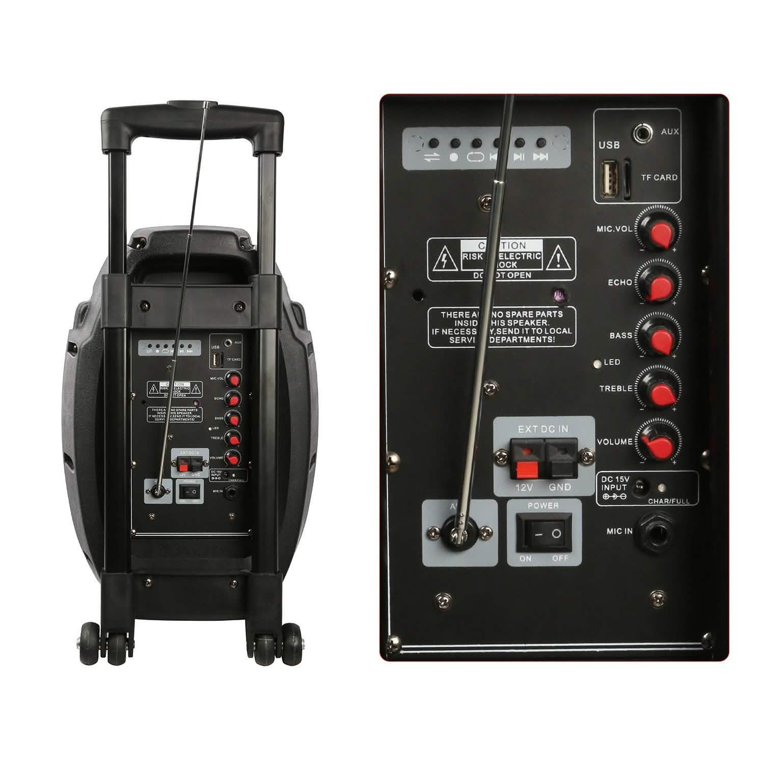 Colorful LED Portable Wireless Party Speaker Speakers - Tophatter Daily Deals