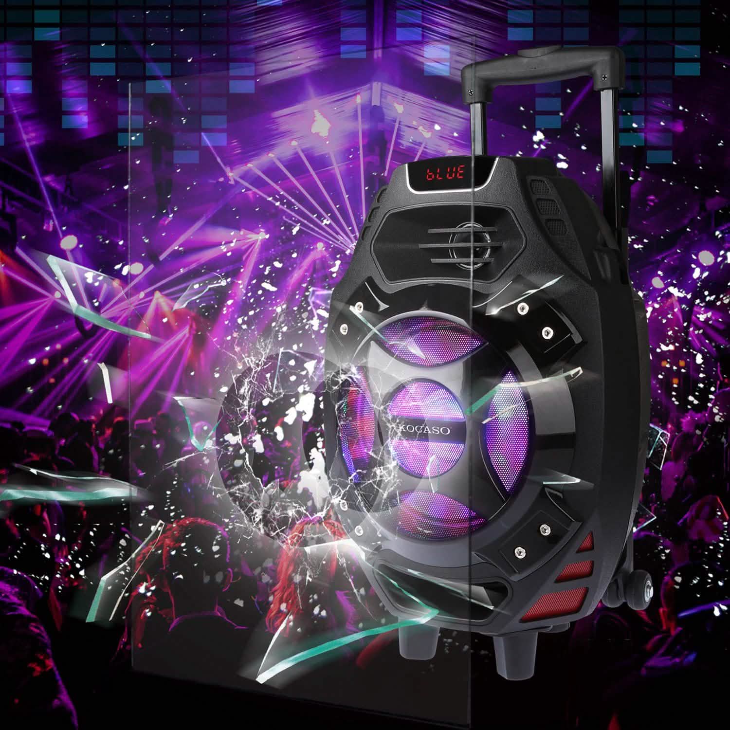 Colorful LED Portable Wireless Party Speaker Speakers - Tophatter Daily Deals