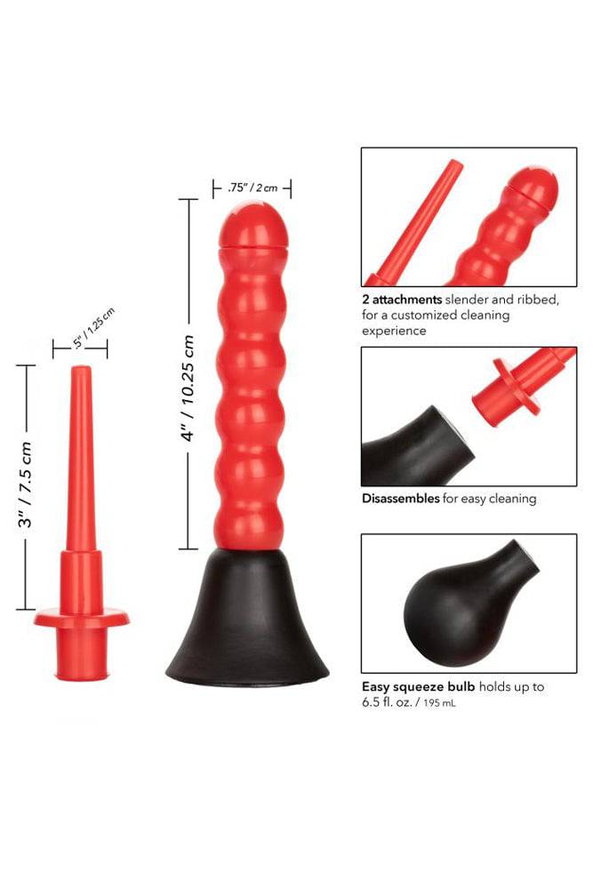 Cal Exotics - Colt - Anal Douche Set - Black/Red Sex Toy - Tophatter Daily Deals